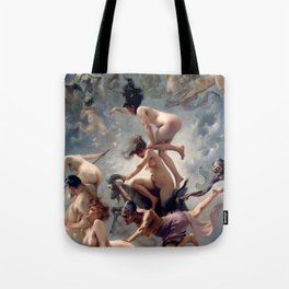 Luis Ricardo Falero "Witches going to their Sabbath or The departure of the witches" Tote Bag