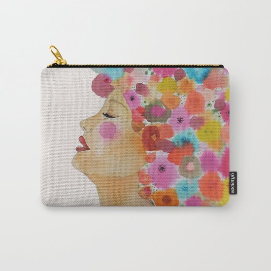 camelia in black Carry-All Pouch