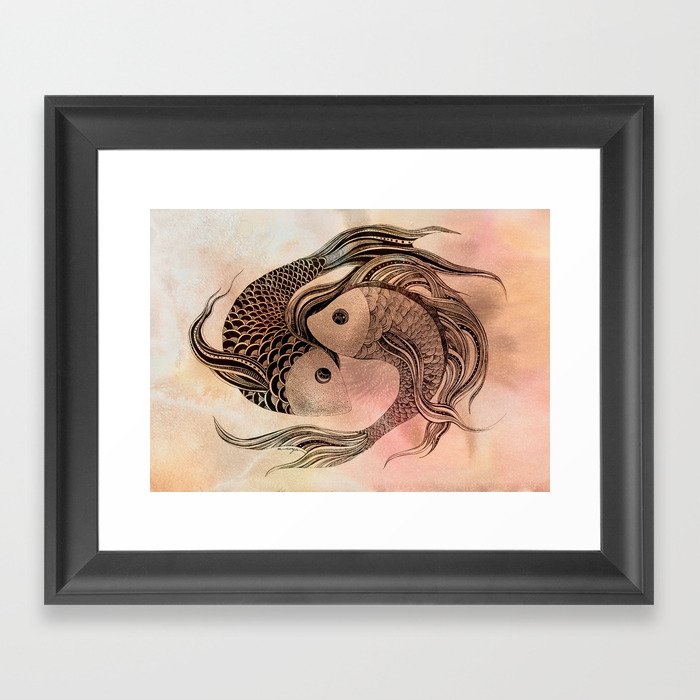 Fishes Framed Art Print