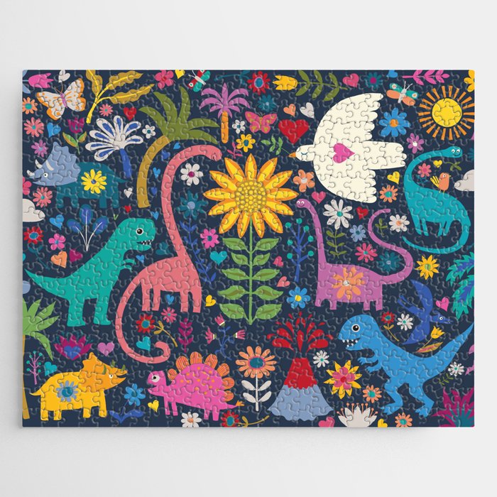 Peace, Love and Dinosaurs Jigsaw Puzzle