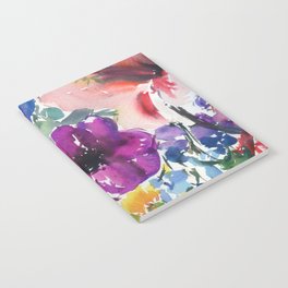 rainbow floral pattern N.o 7 Notebook