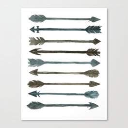 Somber Arrows Canvas Print