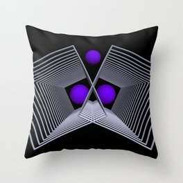 3 dimensions and 3 spheres -2- Throw Pillow