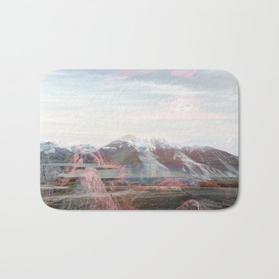Snow-capped Sunrise Bath Mat