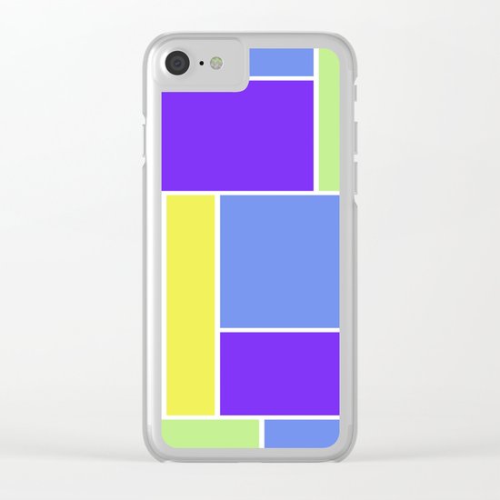 Abstract #461 Clear iPhone Case
