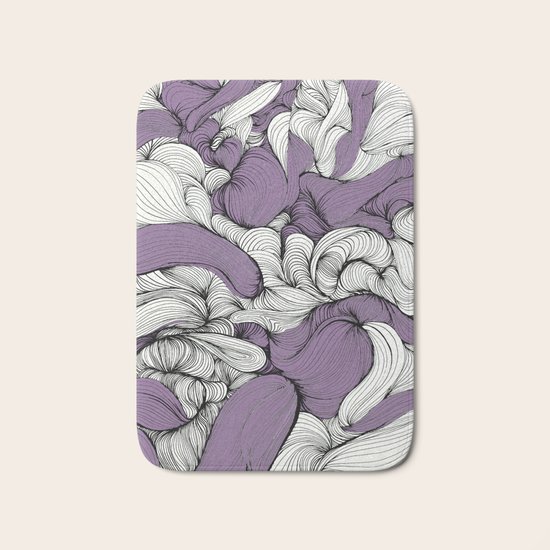 Lavender Fabric Bath Mat