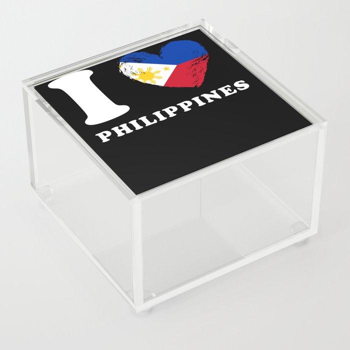 I Love Philippines Acrylic Box