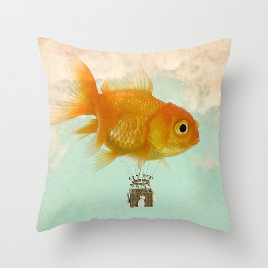 balloon fish 03 Throw Pillow