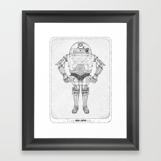 R2 3PO Framed Art Print