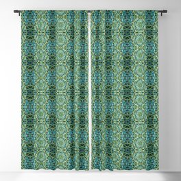 Liquid Light Series 75 ~ Colorful Abstract Fractal Pattern Blackout Curtain