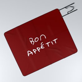 Bon appetit 2- red Picnic Blanket