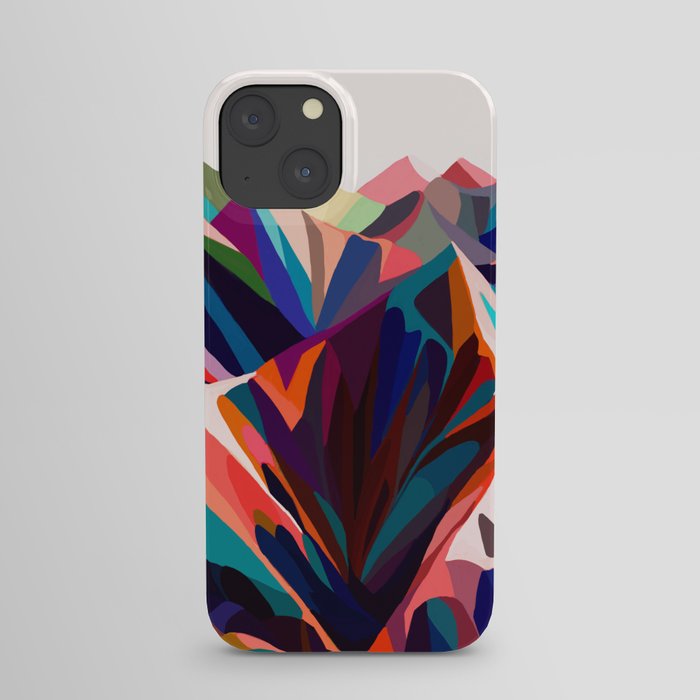 Mountains sunset warm iPhone Case