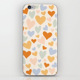 Terrazzo hearts iPhone Skin