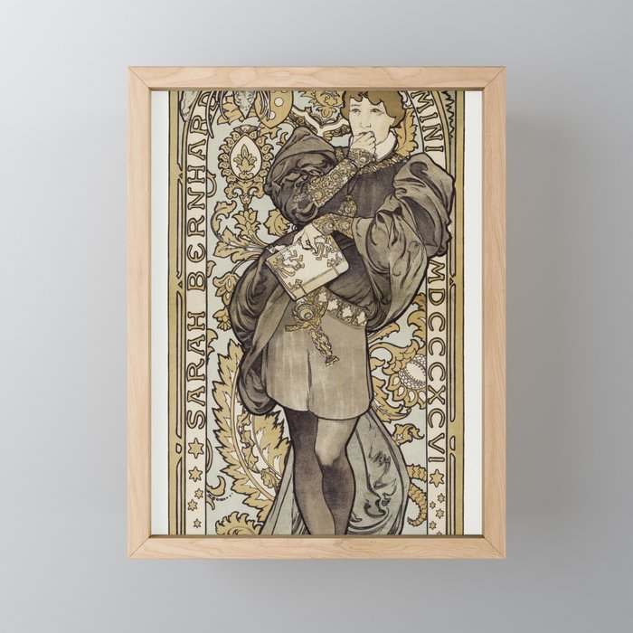 alphonse mucha Framed Mini Art Print