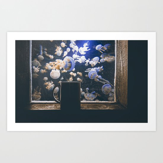 Thru The Window Art Print