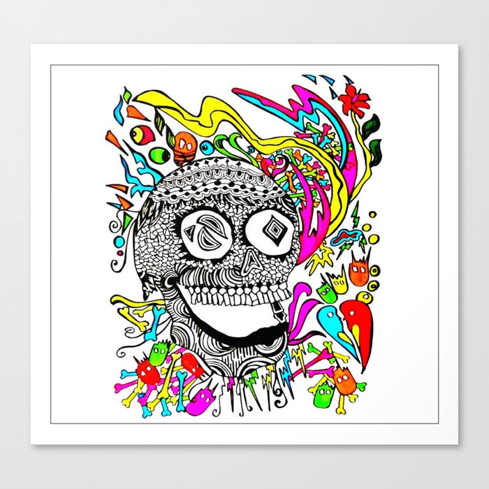 The Candy Skull Canvas Print