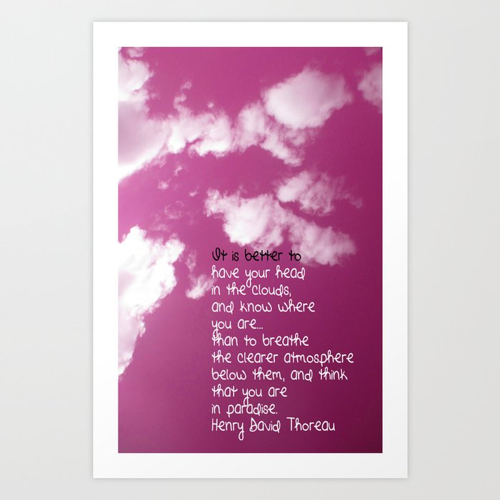 Head In The Clouds Art Print By Jlbrady213 Society6