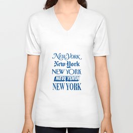I Heart New York City Black and White New York Poster I Love NYC Design home wall decor  V Neck T Shirt