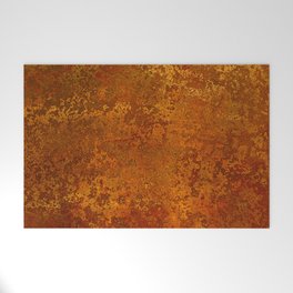 Vintage Copper Rust, Minimalist Art Welcome Mat