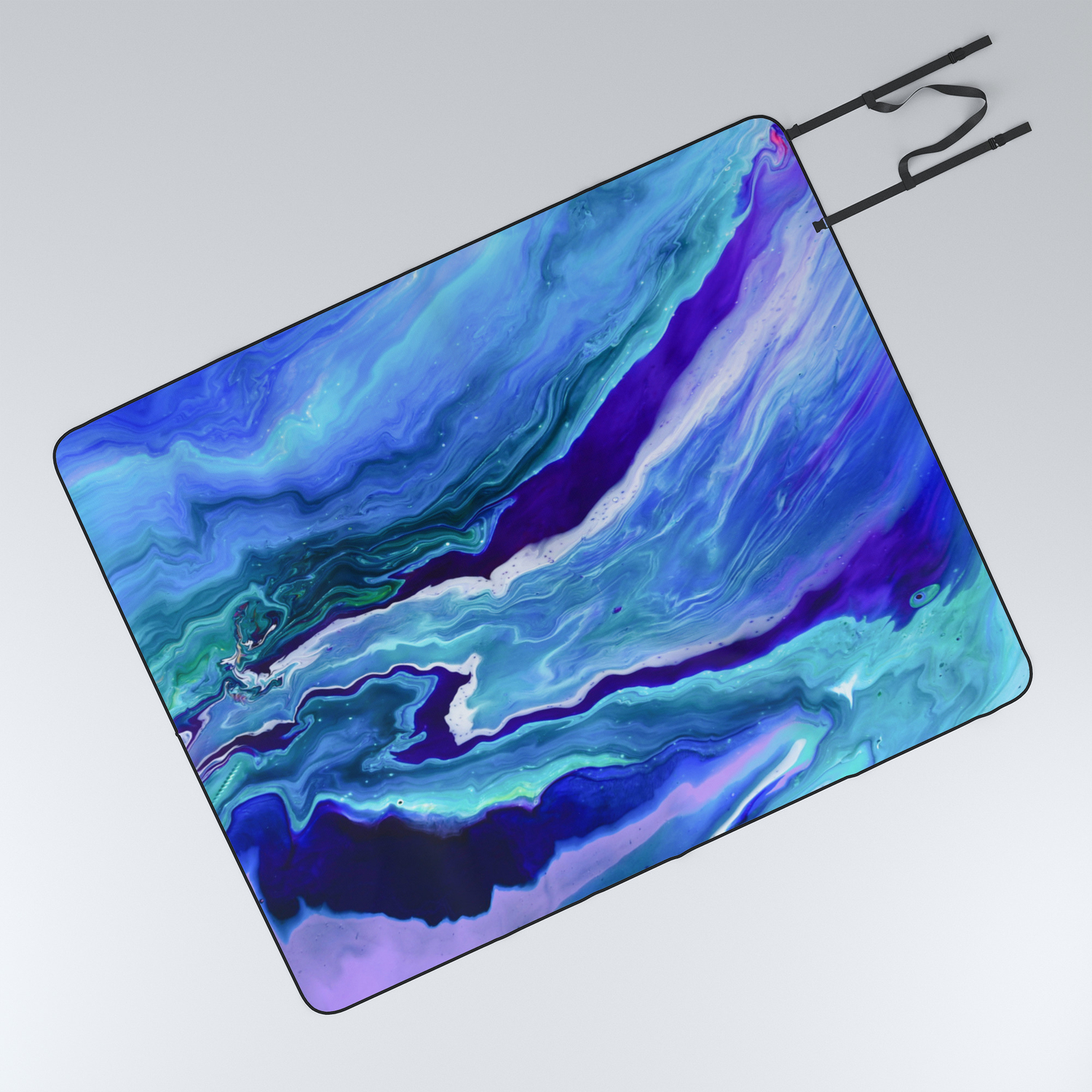 Dreamy Fluid Abstract Painting Picnic Blanket By Christineiris