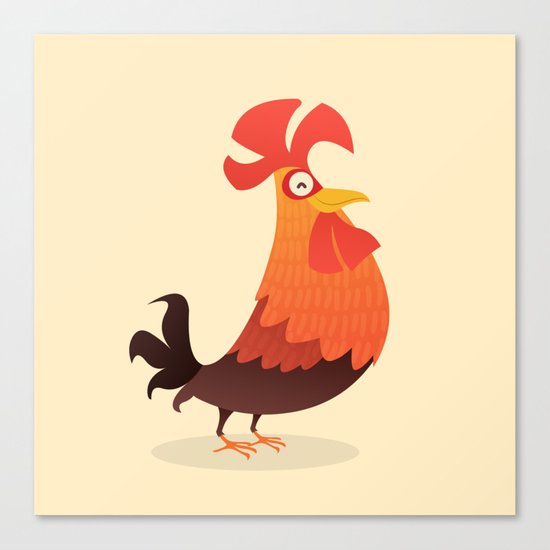 It's Time, Rooster! Canvas Print