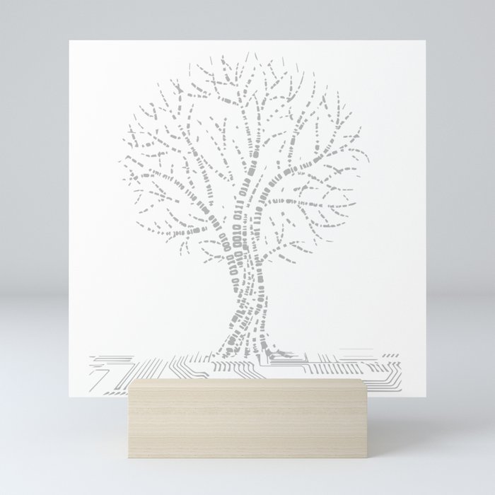 Cool Binary Tree Coding Computer Mini Art Print