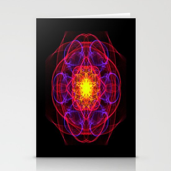 Silkweave / Neon Sigil 1 Stationery Cards