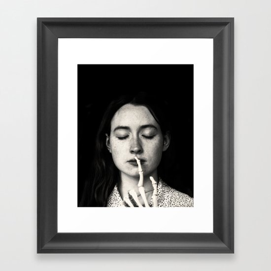 shh Framed Art Print