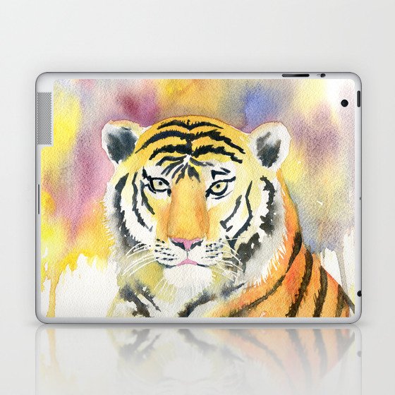 Tiger Watercolor  Laptop & iPad Skin