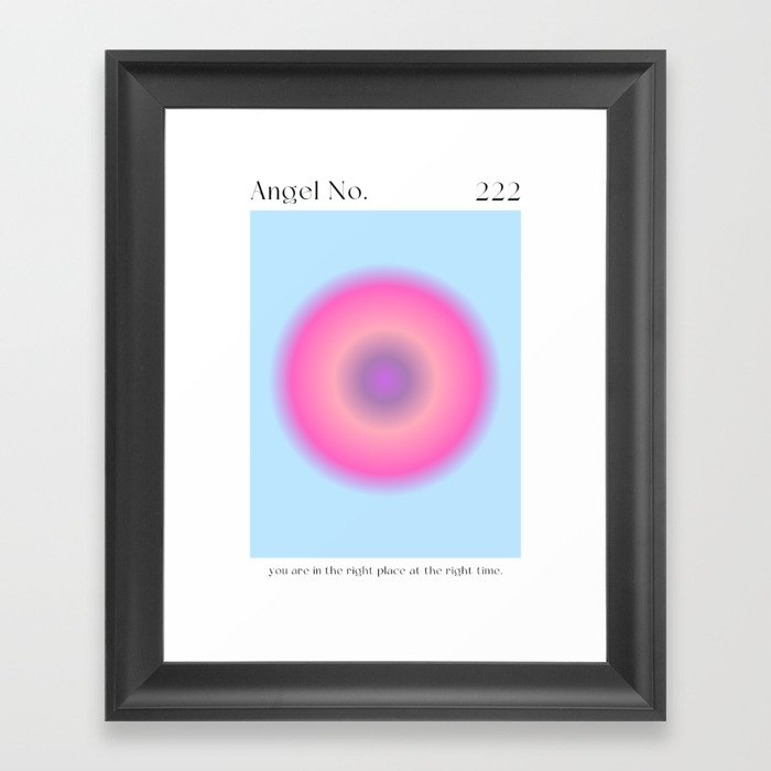Angel Number 222 Framed Art Print
