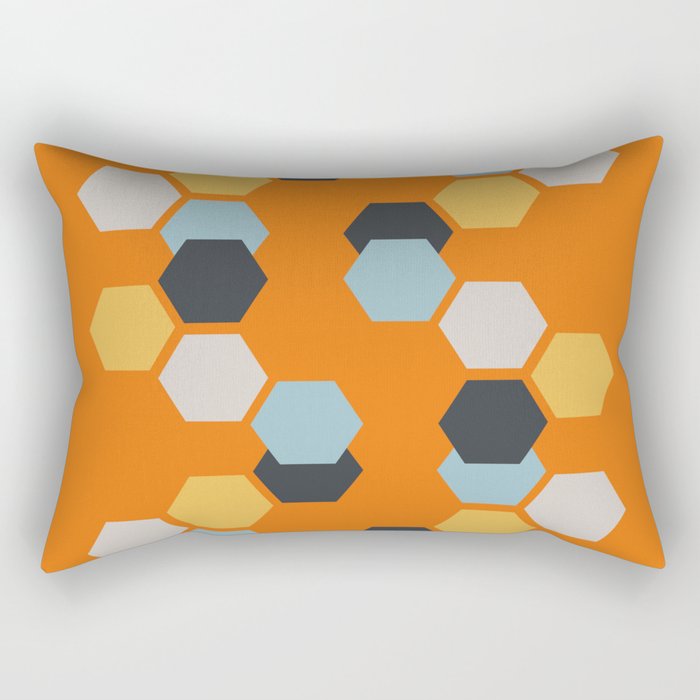 Sam (Orange) Rectangular Pillow