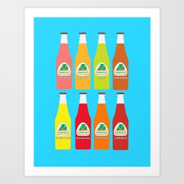 Jarritos the all natural fruit flavored sodas Art Print