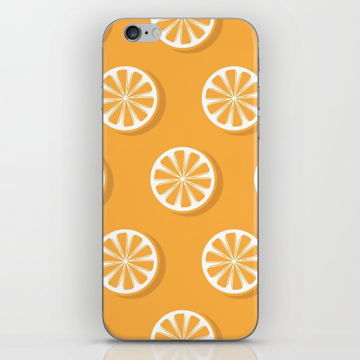 Orange Slices Pattern Background For Restaurant Kitchen iPhone Skin