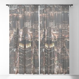 New York City Night Sheer Curtain