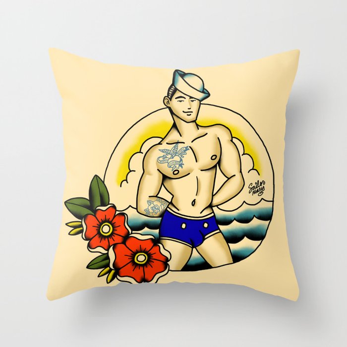 Sailor Flex Throw Pillow