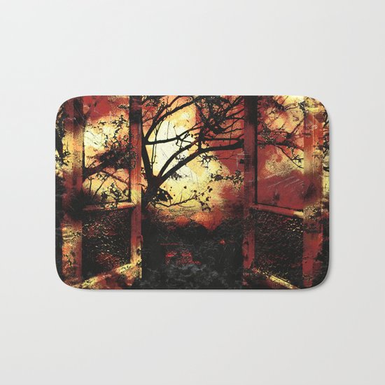 Enter the fertile garden of light and dispel the darkness of the night Bath Mat