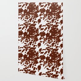 Brown Longhorn Cow Hide Design  Wallpaper