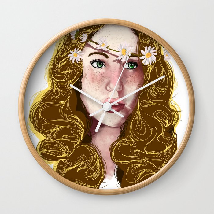 Flowers In Your Hair.... Wall Clock