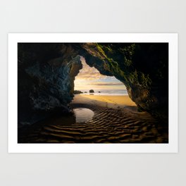 Ireland Sea Cave Print (RR03) Art Print