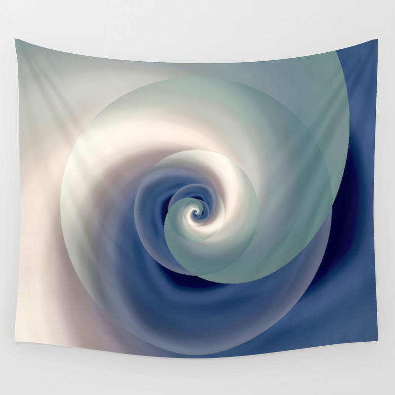 Whirlwind Abstract 3d Digital Art Wall Tapestry By Katerina Ez