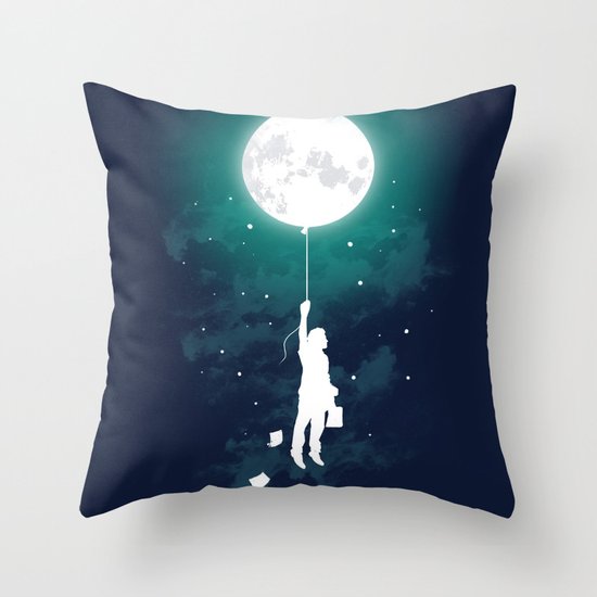 Burn the midnight oil Throw Pillow