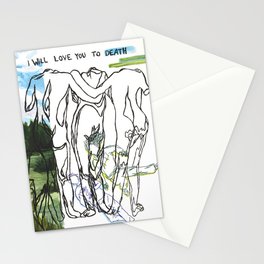 love you to death Stationery Cards
