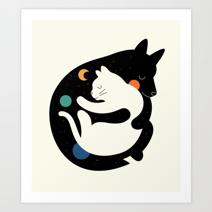 Discover the motif MORE HUGS LESS FIGHTS by Andy Westface as a print at TOPPOSTER