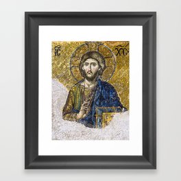 Christ Pantocrator Hagia Sophia Framed Art Print