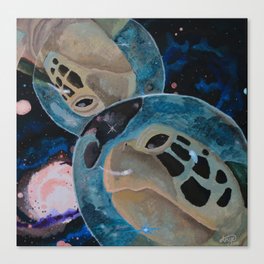 Space Turtles Canvas Print
