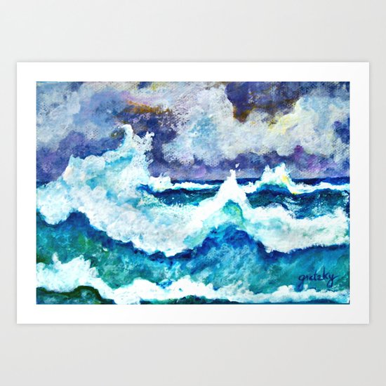 Stormy Sea Art Print