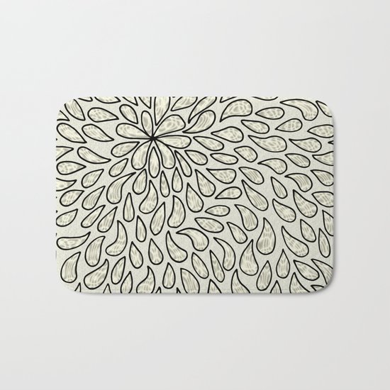 Pearlised Drops - Ivory Bath Mat