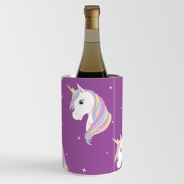 Purple Unicorn Pattern Wine Chiller