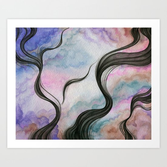 The Fleeting Demonic Fantasy Art Print