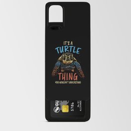 Turtle Aquarium Funny Turtle Owners Gift Android Card Case